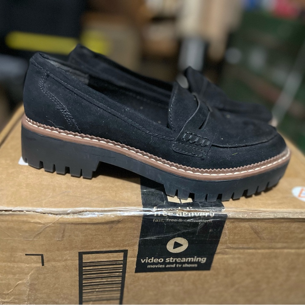 Jellypop Paris Black Suade Loafer